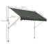 3x1.5m Adjustable Outdoor Aluminium Frame Awning Grey