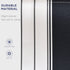 Manual Retractable Awning, 2.5x2 m-Dark Blue/White Stripes