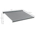 Cassette Electric Manual Awning Door Window Retractable Canopy w/ R/C & LED 300W x 0-250D cm