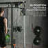 Home Gym Machine, Multifunctional Gym Equipment with High and Low Pulleys, Pull Up Bar, 15-Position Adjustable Strength Training Workout Station for Full Body Fitness
