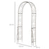 Metal Garden Arch Trellis, Decorative Arbour Archway for Walkway Path Ceremony Wedding Party, 120 x 30 x 226cm