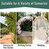 Garden Outdoor Entrance Arch with Door Outdoor Patio Decoration for Rose Trellis Arbour Climbing Plant 131L x 49W x 200Hcm