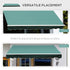 3x2.5 m Sun Shade Canopy Garden Patio Manual Retractable Awning Canopy-Dark Green
