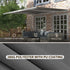 4x3m Full Cassette Electric/Manual Retractable Awning with Remote Controller, Sun Canopies for Patio Door Window with Remote Controller, Grey