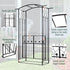 Garden Outdoor Entrance Arch with Door Outdoor Patio Decoration for Rose Trellis Arbour Climbing Plant 131L x 49W x 200Hcm