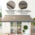 4 x 3(m) Full Cassette Electric Awning with Remote Controller, Aluminium Frame DIY Retractable Garden Awning, UPF50+ Sun Shade Canopy for Deck Door Window, Light Grey