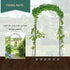Metal Garden Arch Trellis, Decorative Arbour Archway for Walkway Path Ceremony Wedding Party, 120 x 30 x 226cm