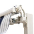 Manual Retractable Awning, 2.5x2 m-Dark Blue/White Stripes