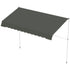 3x1.5m Adjustable Outdoor Aluminium Frame Awning Grey