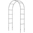 Outdoor Garden Arch, Metal Garden Arbor for Climbing Plants, Roses, Vines, Wedding Arch for Outdoor, 140L x 40W x 240H cm, Black