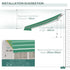 Manual Retractable Awning, size (4m x3m)-Green