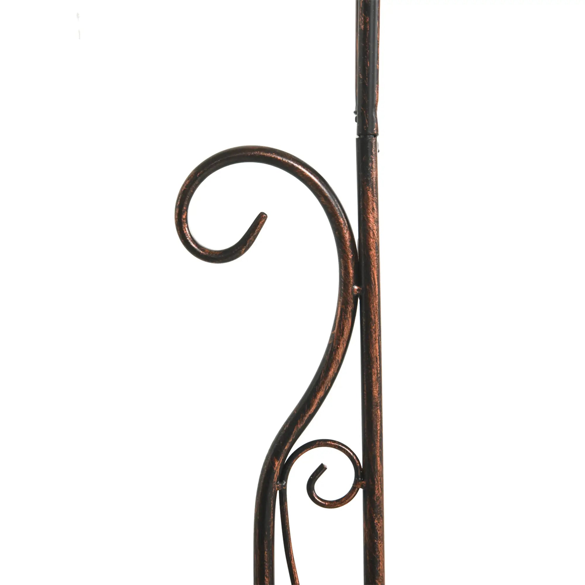 Metal Garden Arch Trellis, Decorative Arbour Archway for Walkway Path Ceremony Wedding Party, 120 x 30 x 226cm