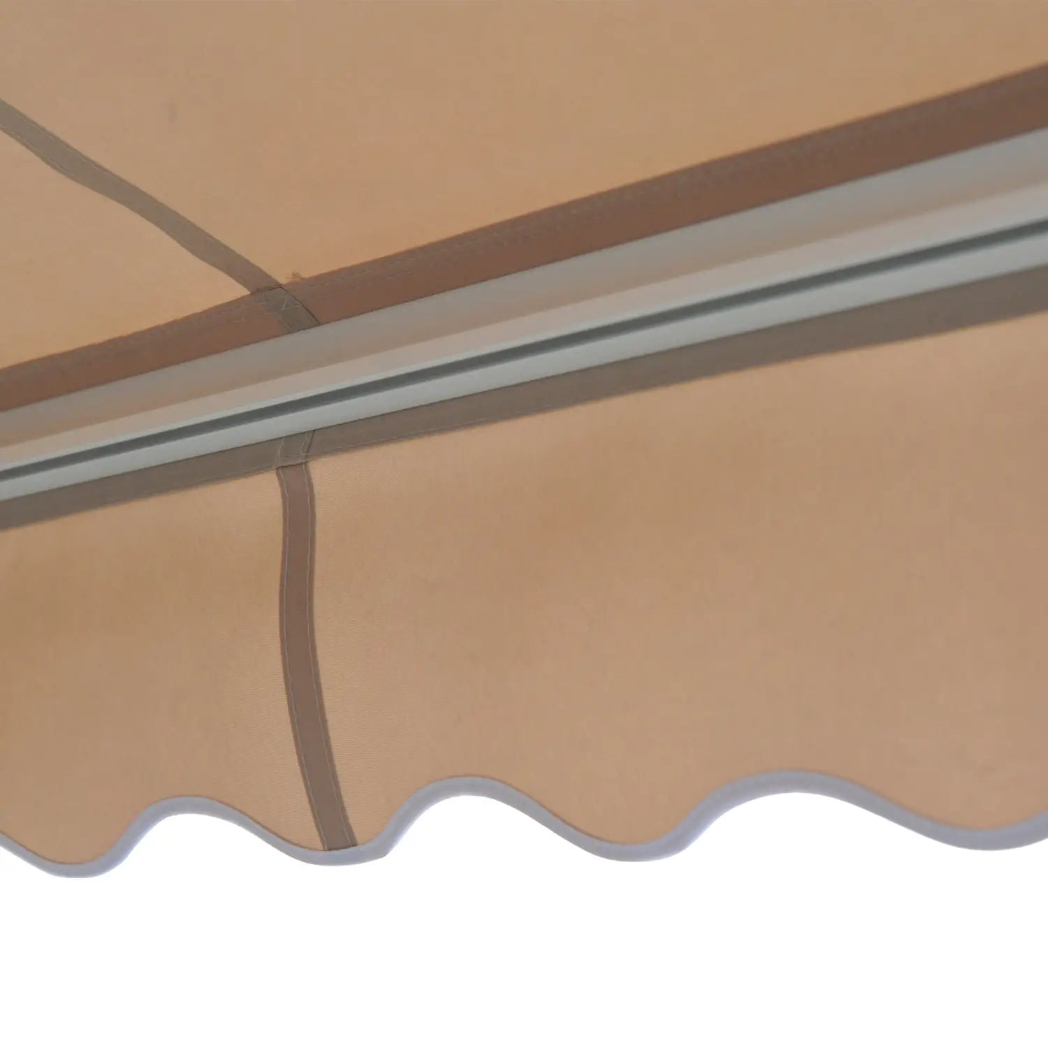 2.95Lx2.5M Retractable Manual/Electric Awning-Cream White/White