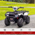 12V Kids Quad Bike with Forward, Reverse Functions, Ride-On ATV w/ Music, LED, Headlights, for Ages 3-5 Years - White