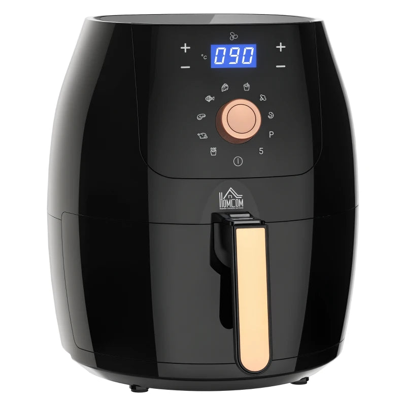 5.5L 1700W Air Fryer, with Digital Display, 80-200℃ Temperature