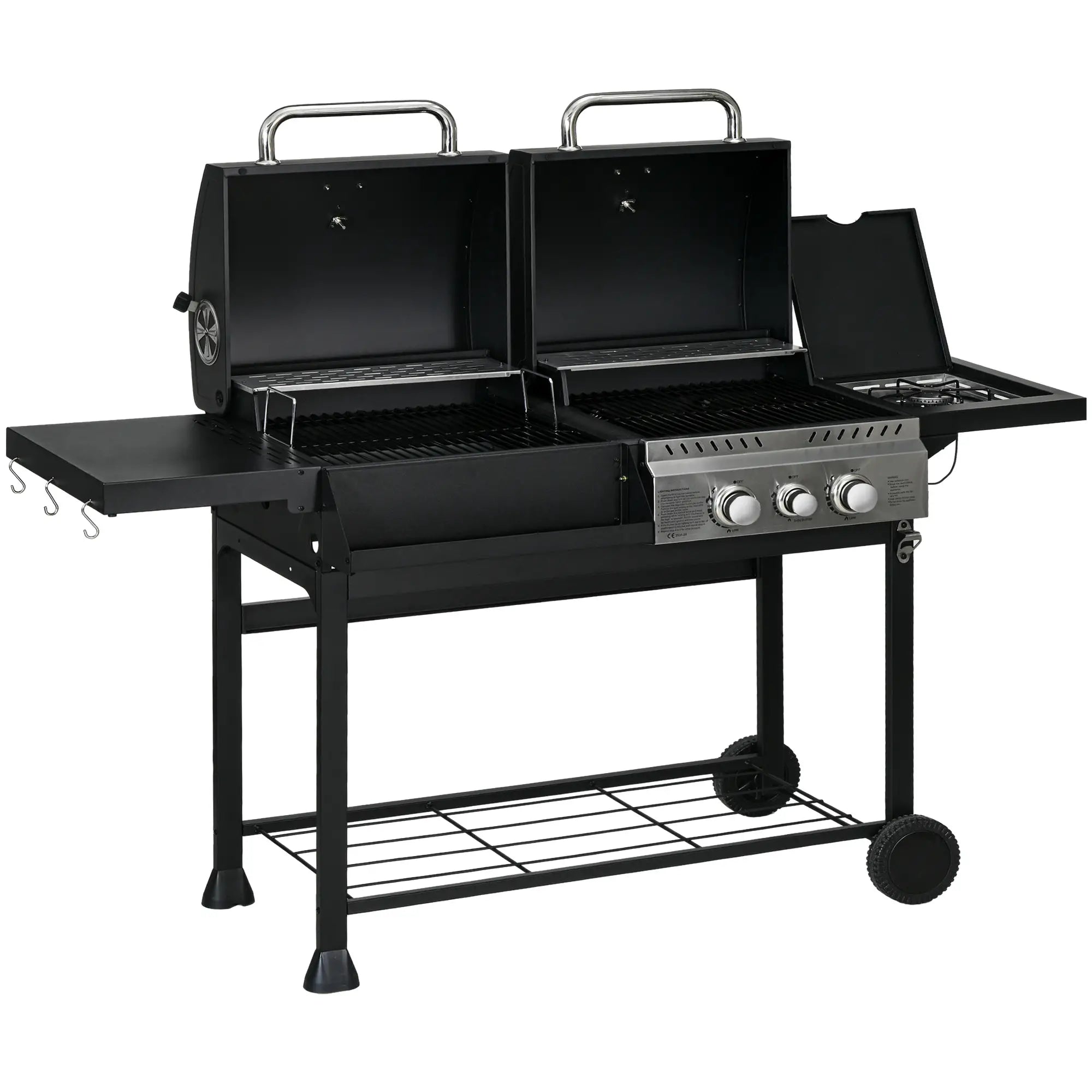 Dual Fuel BBQ Grill - Black
