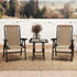 Three-Piece Garden Table and Chair Set - Khaki
