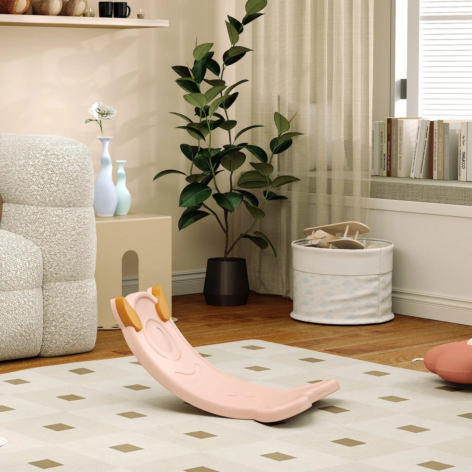 Balance Board for Kids Balance Training & Sensory Play, Pink