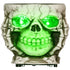 5.5" Skeleton Candy Bowl Outdoor Halloween Decoration, Halloween Prop with Sound Activated, Light Up Eyes, Sound Effects for Haunted House