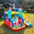 4 in 1 Kids Bouncy Castle Large Sailboat Style Inflatable House Slide Trampoline Water Pool Climbing Wall with Blower Carrybag for Kids Age 3-8, 2.65 x 2.6 x 2m