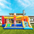 4 in 1 Kids Bouncy Castle Extra Large Double Slides & Trampoline Design Inflatable House Pool Climbing Wall with Blower Carrybag for Kids Age 3-8, 3.8 x 3.7 x 2.3m