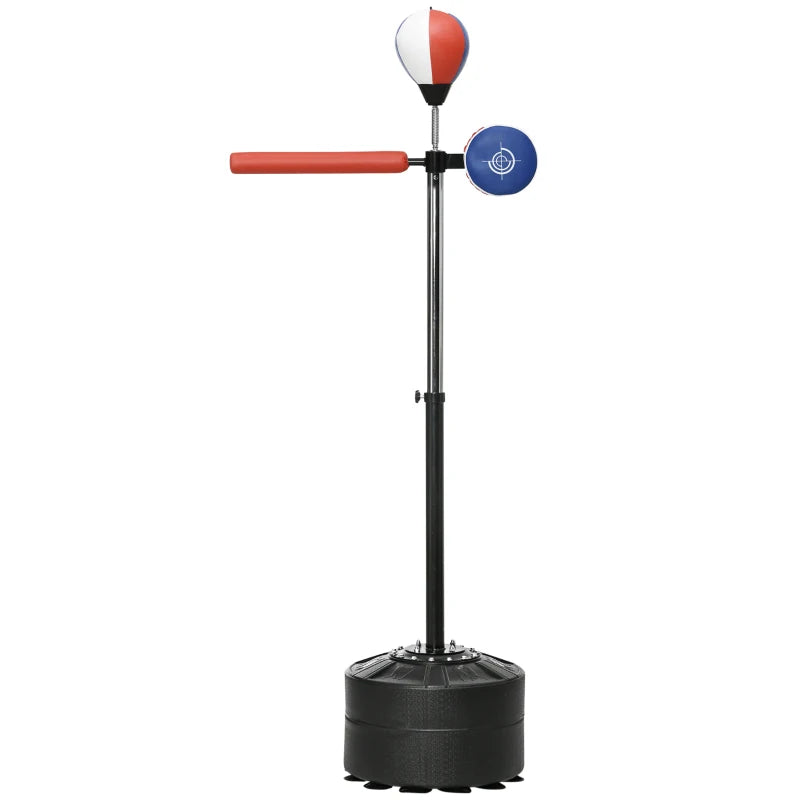 Adjustable Speed Bag, Boxing Bag, with Sand, Reflex Bar, Punching Pad, Multicoloured