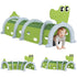 Crocodile Design Kids Play Tunnel for Ages 3-6 Crawl and Climb