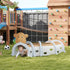 Monkey Design Kids Play Tunnel for Crawl and Climb, for 3-6 Years, Brown