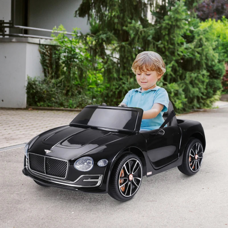 Bentley GT Licensed 12V Electric Car for Kids, Kid's Electric Ride on with Remote Control, Ride on Car with LED Lights, Music, for 3-5 Years, Black 4.8 (36)