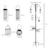 Bird Feeding Station Kit, Wild Bird Feeder Pole with 6 Hooks, 4 Hanging Feeders for Peanuts, Seed, Fat Balls, for Garden, Outdoor, Black