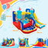 4 in 1 Kids Bouncy Castle Large Sailboat Style Inflatable House Slide Trampoline Water Pool Climbing Wall with Blower Carrybag for Kids Age 3-8, 2.65 x 2.6 x 2m