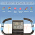 2-in-1 Folding Exercise Bike with 8-Level Magnetic Resistance, Arm Resistance Band, Pulse Sensor, Black