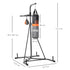Freestanding Boxing Punch Bag & Speed ball Station, for Home Gym, Grey