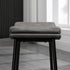 Breakfast Bar Stools Set of 2, Microfibre Upholstered Barstools, Industrial Bar Chairs with Curved Seat and Steel Frame for Dining Room, Kitchen, Grey