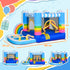 Kids Bounce Castle Inflatable House with Trampoline Pool Climbing Wall with Inflator Carrybag, 2.8 x 1.7 x 1.55m