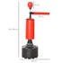 155-205cm 3-IN-1 Freestanding Boxing Punching Bag Stand, Boxing Speed Trainer with Rotating Flexible Arm, Speed Ball, Fillable Base, Red