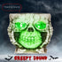5.5" Skeleton Candy Bowl Outdoor Halloween Decoration, Halloween Prop with Sound Activated, Light Up Eyes, Sound Effects for Haunted House