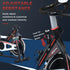 Exercise Bike, Indoor Cycling, with LCD Display, Heart Rate, Sensor - Black