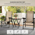 Three-Piece Garden Table and Chair Set - Khaki