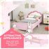 Toddler Bed Frame, Princess Bed for Kids, Cloud-Design, 143 x 74 x 55cm - Pink