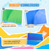 Inflatable Bouncy Castle with 550W Blower, Basketball Hoop, Long Slide, Dart Board, Carrying Bag, 385 x 290 x 180 cm
