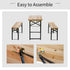 Portable Folding Camping Picnic Trestle Beer Table and Bench Set Garden BBQ Chairs Stools Wooden Wood (120cm(L) x 25cm(W) x 46cm(H))