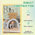 Monkey Design Kids Play Tunnel for Crawl and Climb, for 3-6 Years, Brown