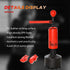 155-205cm 3-IN-1 Freestanding Boxing Punching Bag Stand, Boxing Speed Trainer with Rotating Flexible Arm, Speed Ball, Fillable Base, Red