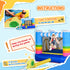 Kids Bounce Castle Inflatable House with Trampoline Pool Climbing Wall with Inflator Carrybag, 2.8 x 1.7 x 1.55m