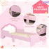 Toddler Bed Frame, Princess Bed for Kids, Cloud-Design, 143 x 74 x 55cm - Pink