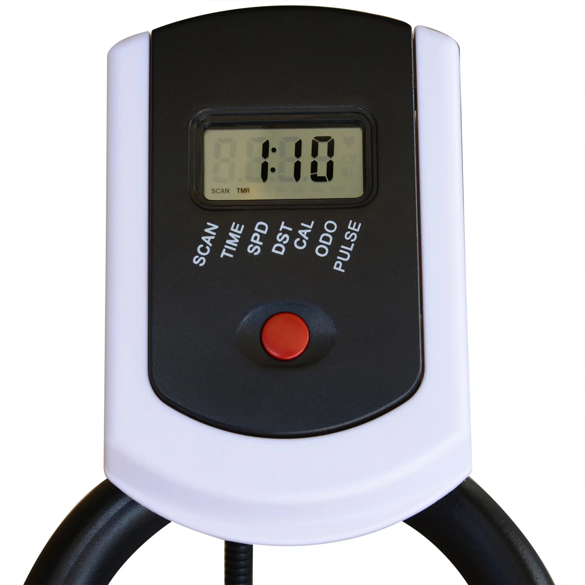 Exercise Bike, Indoor Cycling, with LCD Display, Heart Rate, Sensor - Black