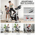 Exercise Bike, 8kg Flywheel Stationary Bike Indoor Cycling Machine with Adjustable Resistance Seat Handlebar, Black