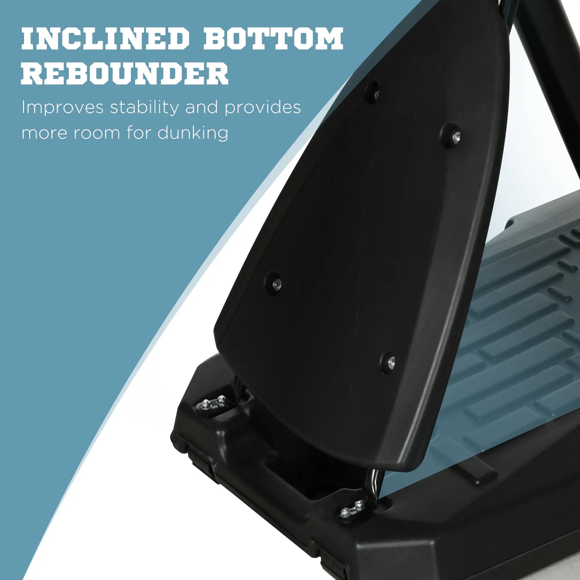 2.4-2.9m Adjustable Basketball Hoop and Stand with Weighted Base, Portable on Wheels, Black