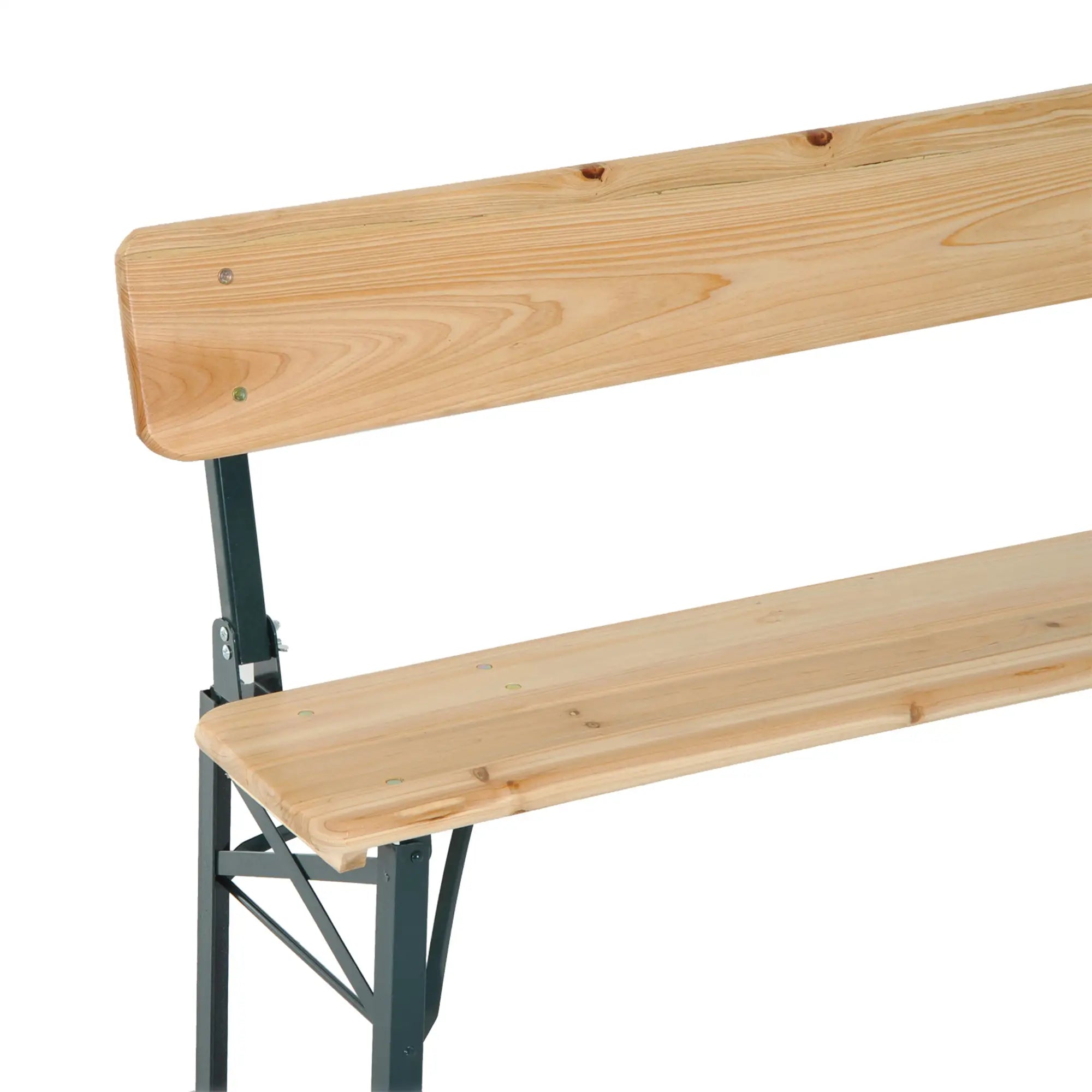 Portable Folding Camping Picnic Trestle Beer Table and 2 Bench Set Wooden Garden Furniture Patio Dining Party BBQ Chairs Stools